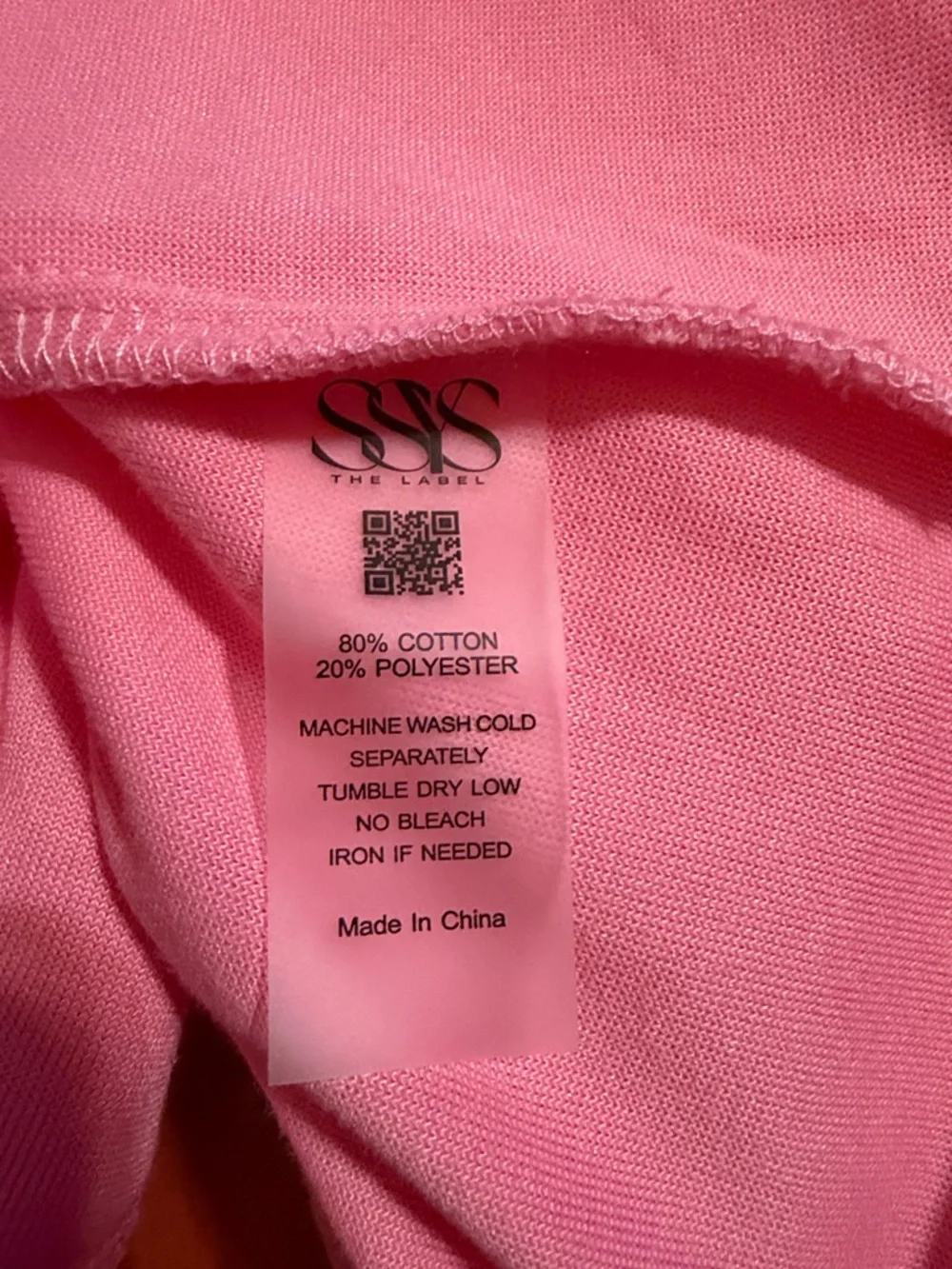 SSYS The Label Pink Get Ready Robe with White Scallop Trim - Picture 6 of 7